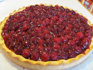 tarte framboises